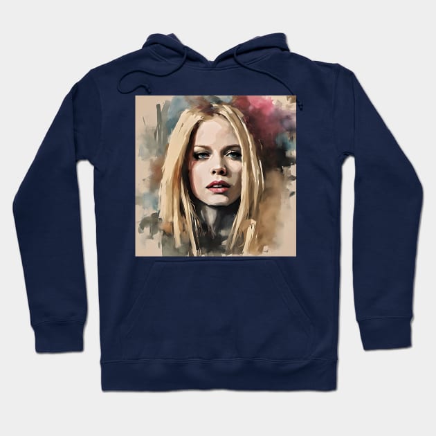 painting of Avril Lavigne Hoodie by bogfl